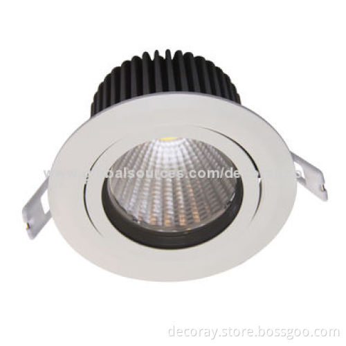 COB LED Downlight, Eco-friendly and Energy-saving, Adopts High Brightness, Low Decay, 110-240V AC